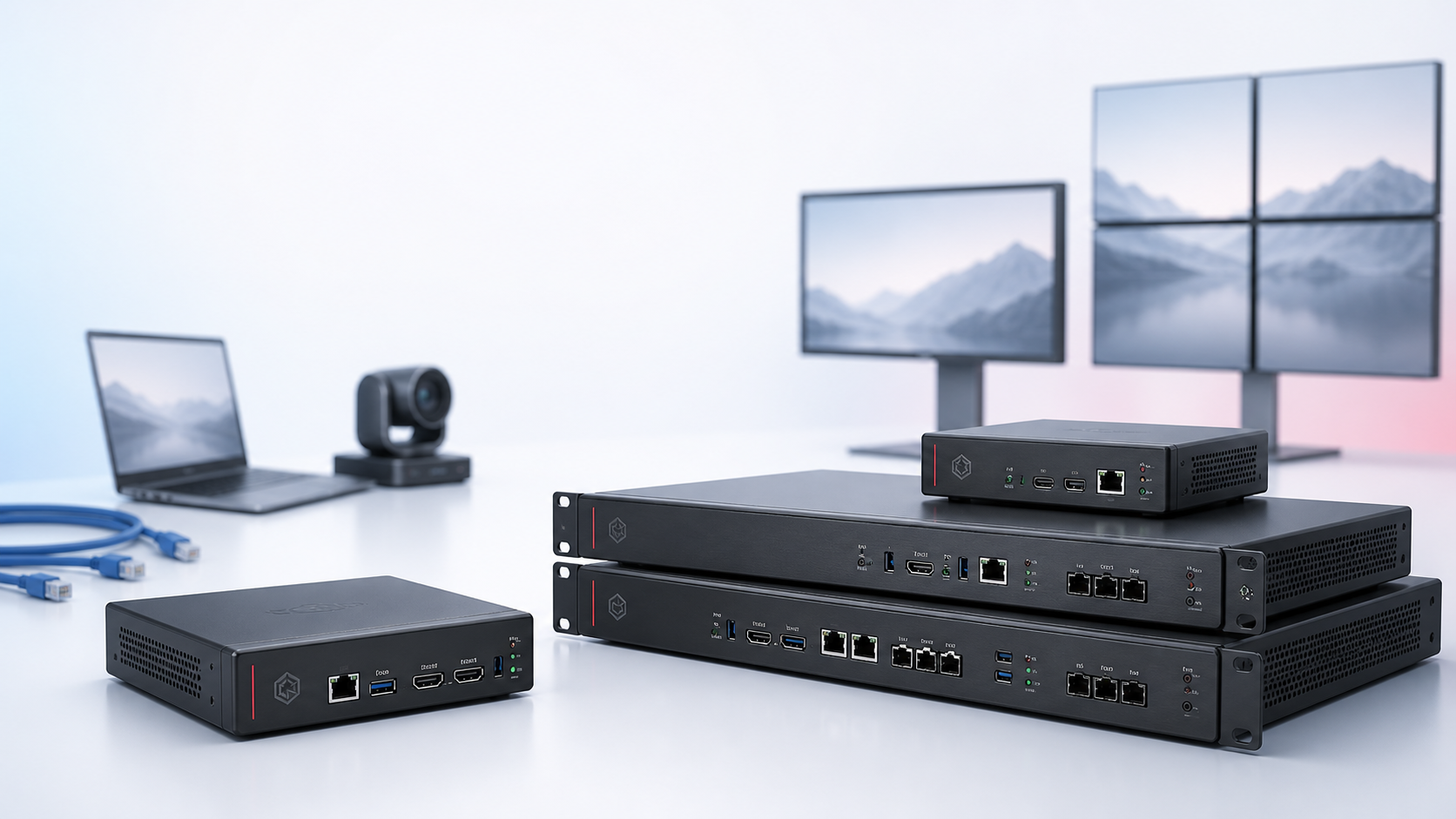 ProITAV AV-over-IP encoders, decoders, and networked displays in a professional AV environment